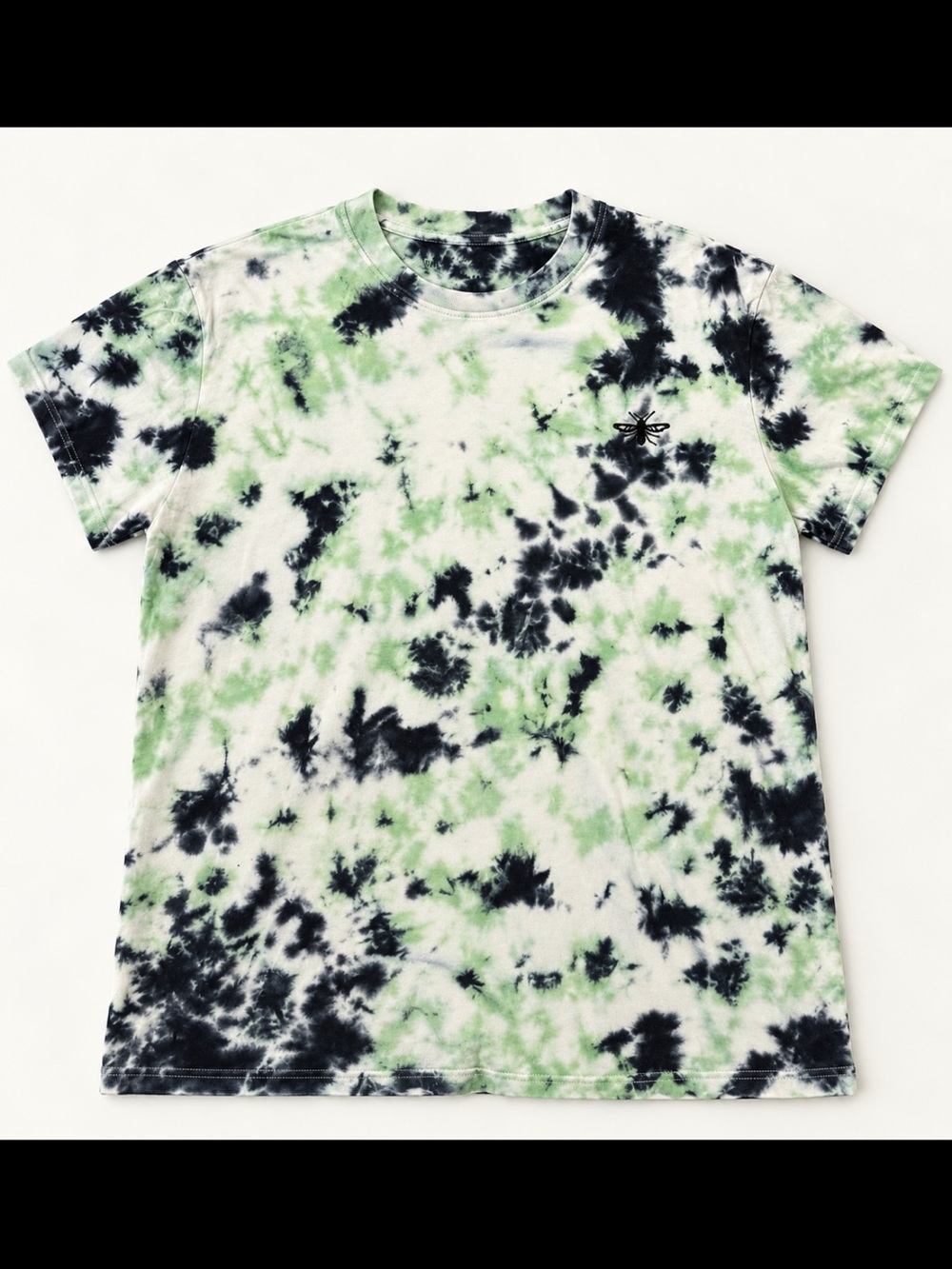 Kids Tie-Dye Short Sleeve Tee - Green & Black